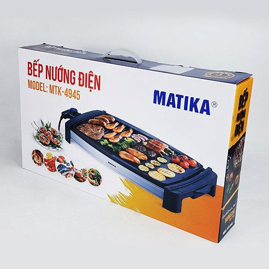 BẾP NƯỚNG ĐIỆN MATIKA MTK-4945, công suất 2000W, bảo hành 12 tháng