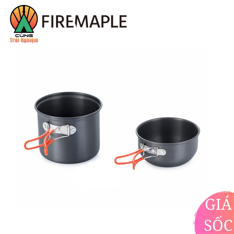 [CHÍNH HÃNG] COMBO Nồi Nấu Ăn 2 Trong 1 Fire Maple FMC-207 Gọn Nhẹ Chuyên Dụng Cho Du Lịch, Dã Ngoại Cắm Trại