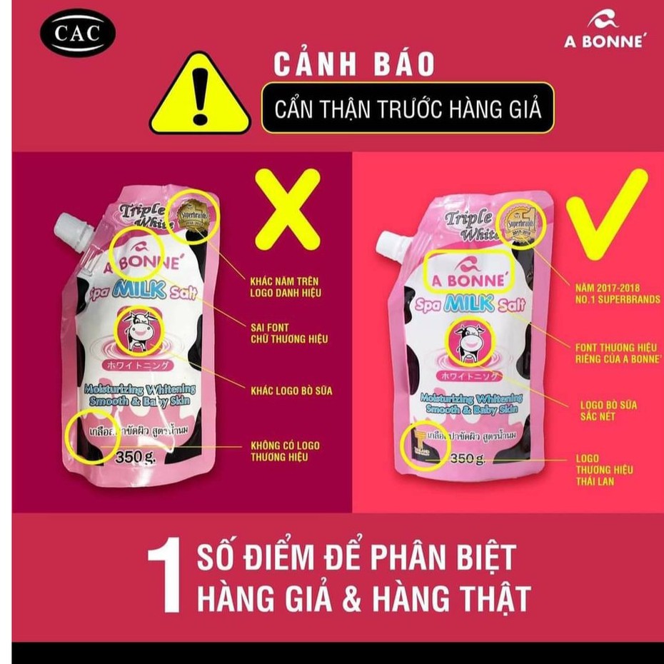 Muối Tắm Sữa Bò A Bonne Spa Milk Salt 350g