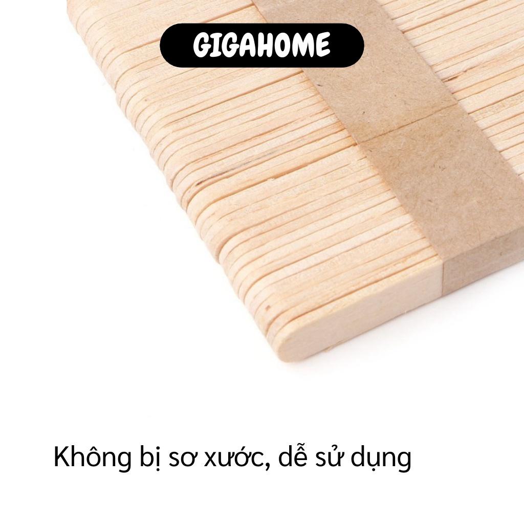 Set 10 Que Đè Lưỡi Gỗ Wax Lông GIGAHOME Dùng 1 Lần 1000