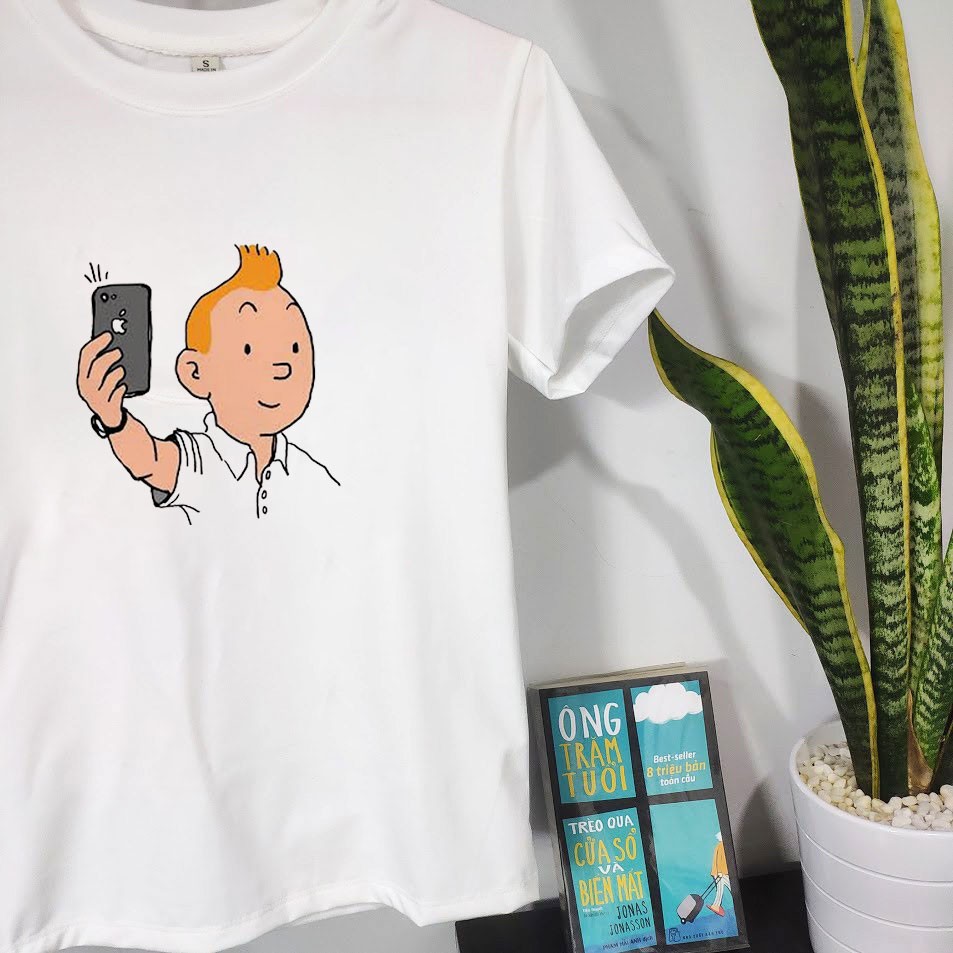 Áo Thun Những Cuộc Phiêu Lưu Của Tintin ( Có Size Trẻ Em ) 51.55