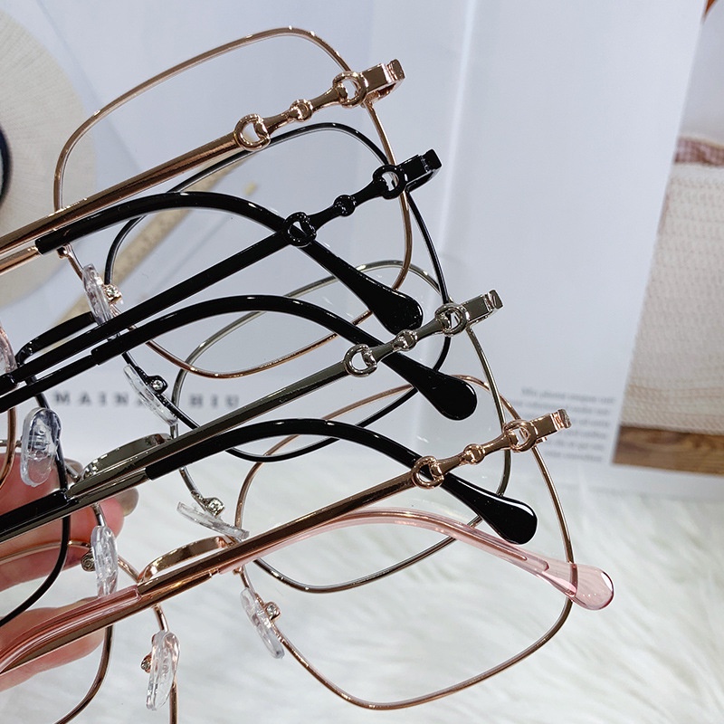 Mắt Kính Chống Bức Xạ Hình Vuông Phong Cách Hàn Quốc Độc Đáo