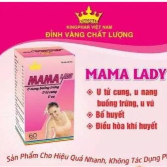 MAMA LADY KINGPHAR – Hỗ trợ giảm u xơ tử cung, u xơ buồng trứng (Hộp 60 viên)