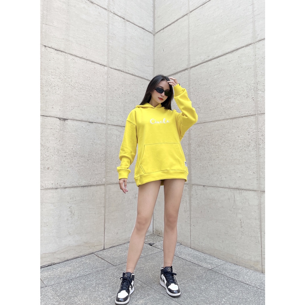 Áo Hoodie Circle - Vải Nhập Dày Nặng - Hàng Cao Cấp - Trước Thêu Sau In Nổi