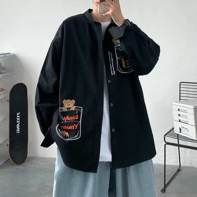 Áo Sơ Mi Nam NỮ Soái Ca Vải Kate xịn nhập khẩu form Unisex