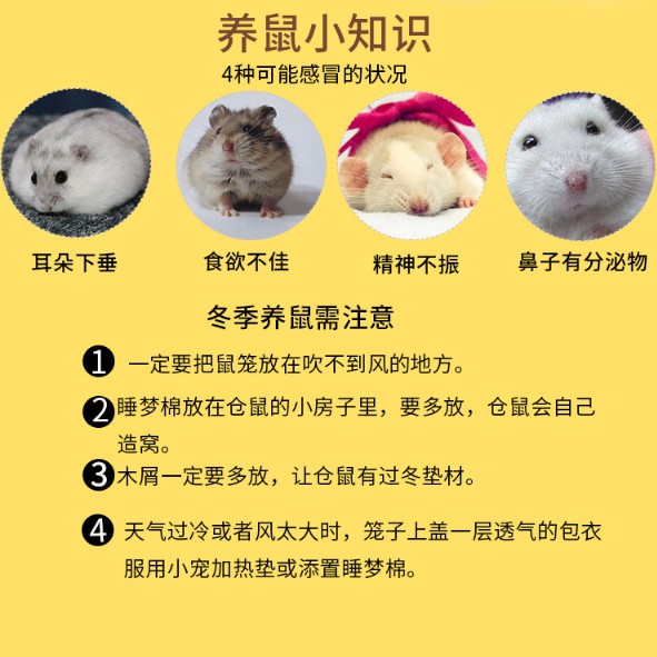 Ổ Ngủ Cotton Giữ Ấm Mùa Đông Cho Chuột Hamster