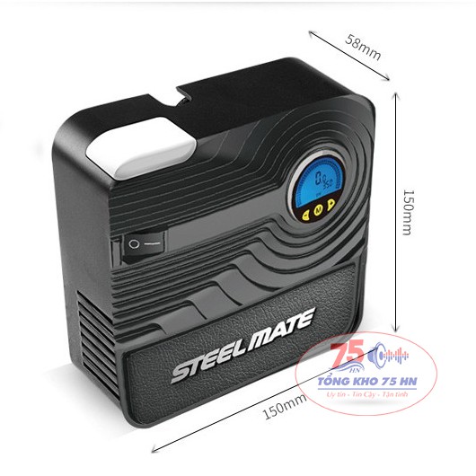 Bơm lốp ô tô Steelmate P05 - Bơm lốp tự ngắt thông minh [Bảo hành 3 tháng]