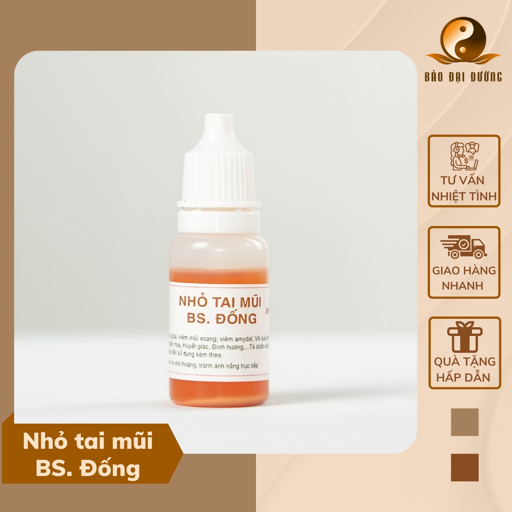 Nhỏ Tai Mũi BS. Đống Bảo Đại Đường Vệ Sinh Tai Mũi Giảm Xoang Amidam Lọ 8ml