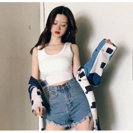 Áo Thun Croptop 3 Lỗ Nhiều Màu M C FASHION Andromeda Sát Nách Body Nữ Tôn Dáng Vải Thun Gân Dày