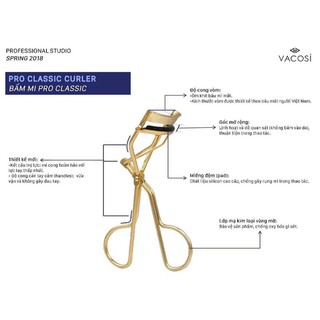 Bấm Mi Vacosi Pro Classic Curler