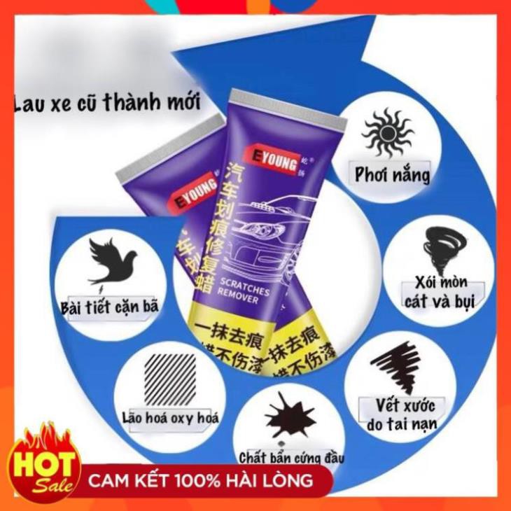 Kem đánh bóng nhựa Ô tô , xe máy cao cấp EYOUNG - Lọ 100ml