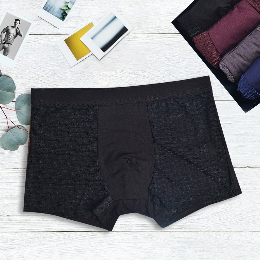 Combo 4 Quần Sịp Đùi Nam Thông Hơi Mát Lạnh