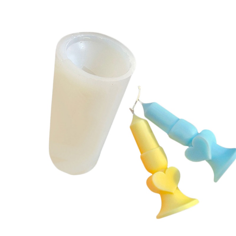 Khuôn Silicone Làm Nến Thơm Hình Trái Tim Lãng Mạn