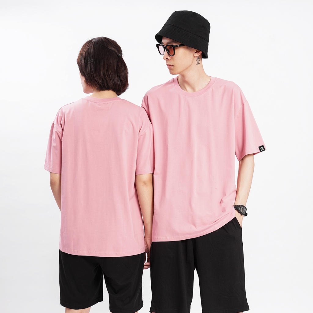 Áo thun Unisex N7 phông trơn nam nữ tay lỡ form rộng oversize AT04