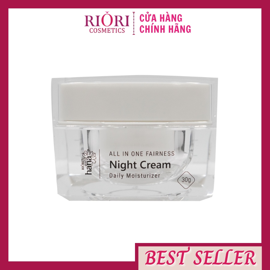 Kem Dưỡng Trắng Da Ban Đêm RIORI HANA - NIGHT CREAM 30g