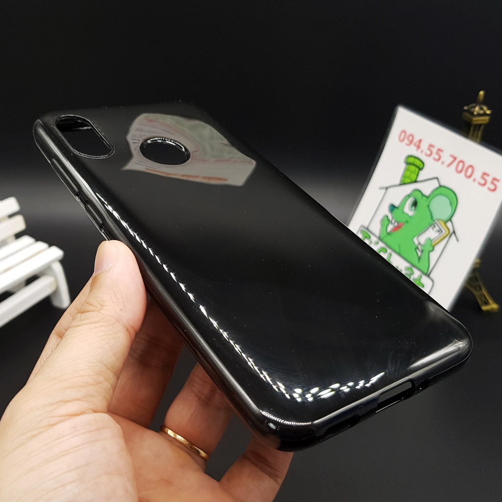 [Ảnh Thật] Ốp lưng HTC U12 Life Dẻo Màu Đen Sơn Bóng