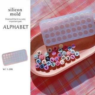 Khuôn silicone trong dẻo đổ resin hình chữ nút tròn