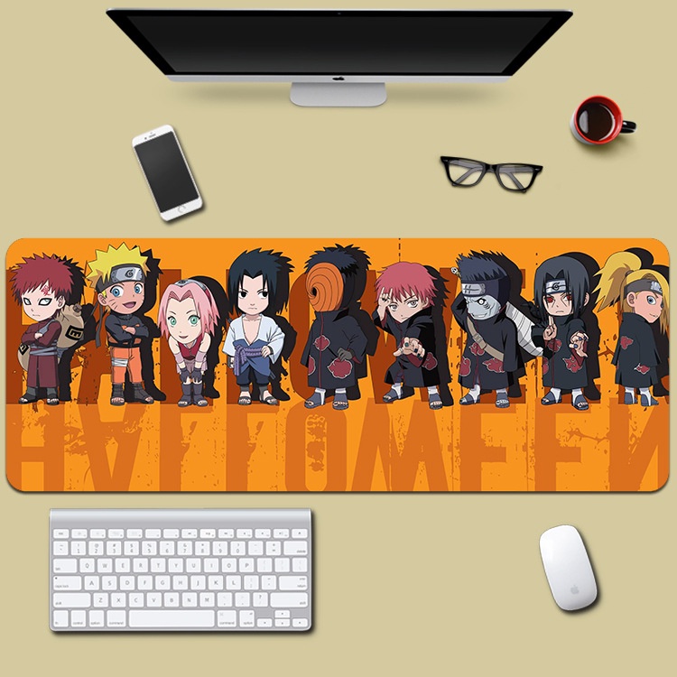 Miếng Lót Chuột Lớn Naruto Kích Thước 80x30cm Decor Bàn Làm Việc Văn Phòng In Siêu Đẹp