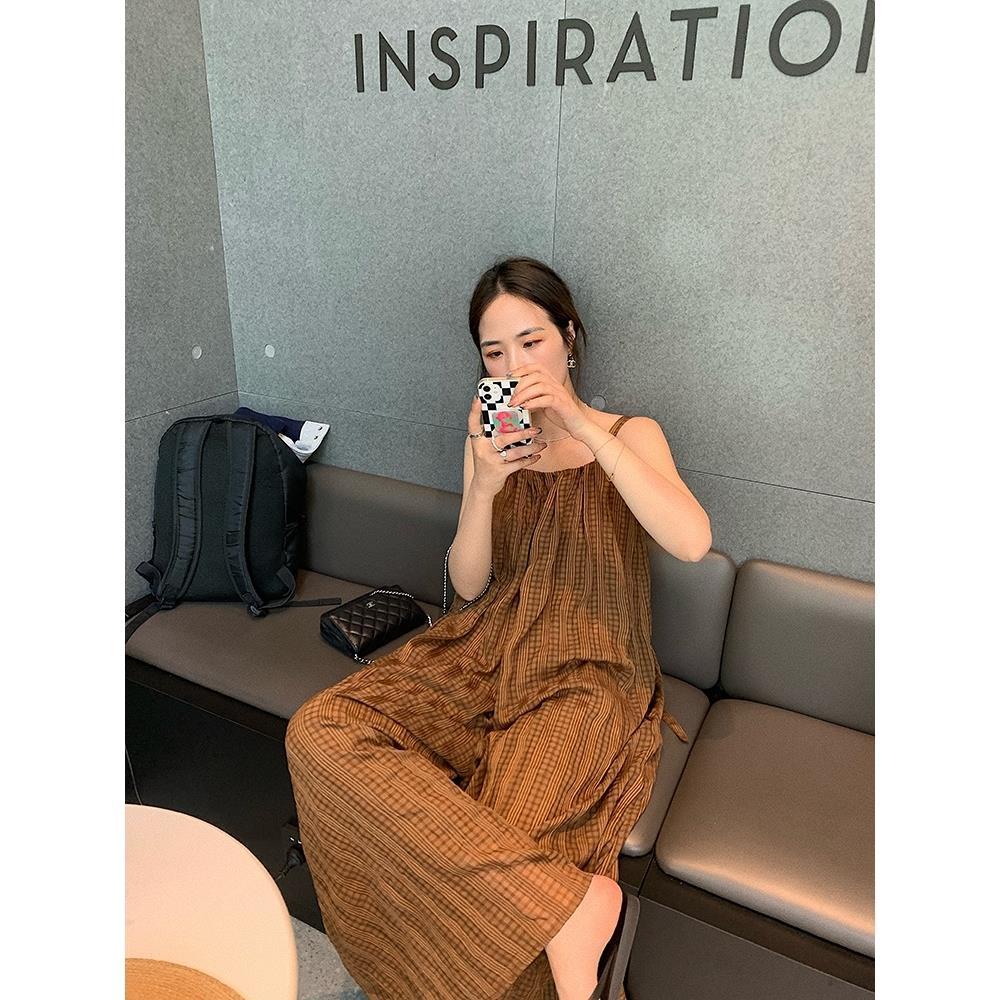 Jumpsuit Ống Rộng Phong Cách Âu Mỹ Kiểu Mới Thời Trang Cho Nữ