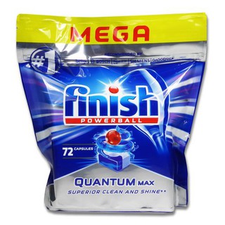Viên rửa bát Finish Quantum Max cho máy rửa bát 72 viên/túi