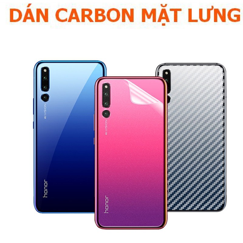 Dán Carbon chống trày mặt lưng Huawei P20 Pro P20 P40 P40 pro P20 lite Nova 3e p10p10 lite p10 plus p30 p30 pro p30 lite