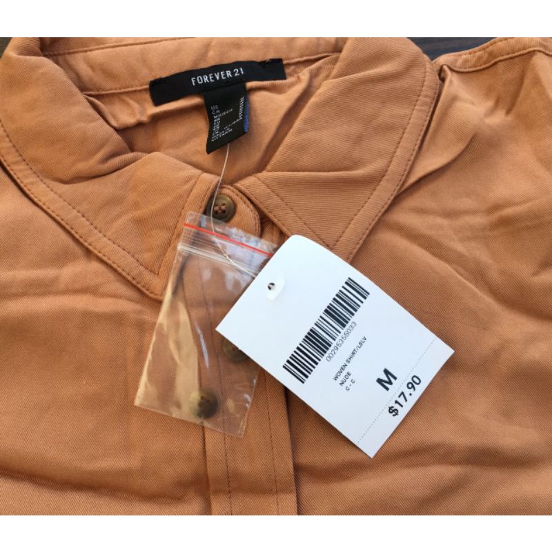 Áo sơ mi F21 Flap Pocket Shirt