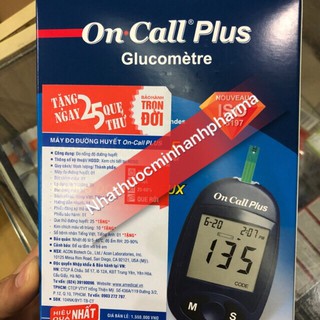 Máy đo đường huyết ONcall plus+25 que+10 kim