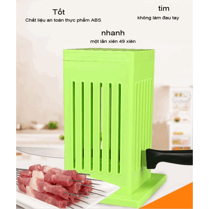 Máy xiên thịt tại nhà ABS BBQ full set - Home and Garden