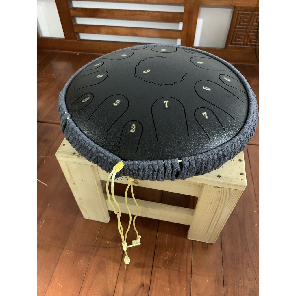 Trống Tank Drum 13 Note, 15 Nốt Chính Hãng - Steel Tongue Drum - Trống Không Linh - Đầy Đủ Phụ Kiện