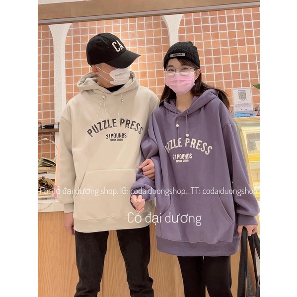 Áo hoodie FUZZ mũ 2 lớp TT8