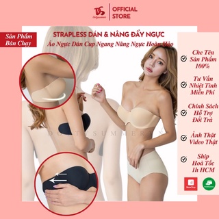 [Siêu Phẩm Dán Ngực] Strapless Dán/Áo Dán Ngực Su Quả Ngang Nâng Ngực Đầy Đặn & Bám Dính Tốt Tự Tin Diện Hở Vai Hở Lưng