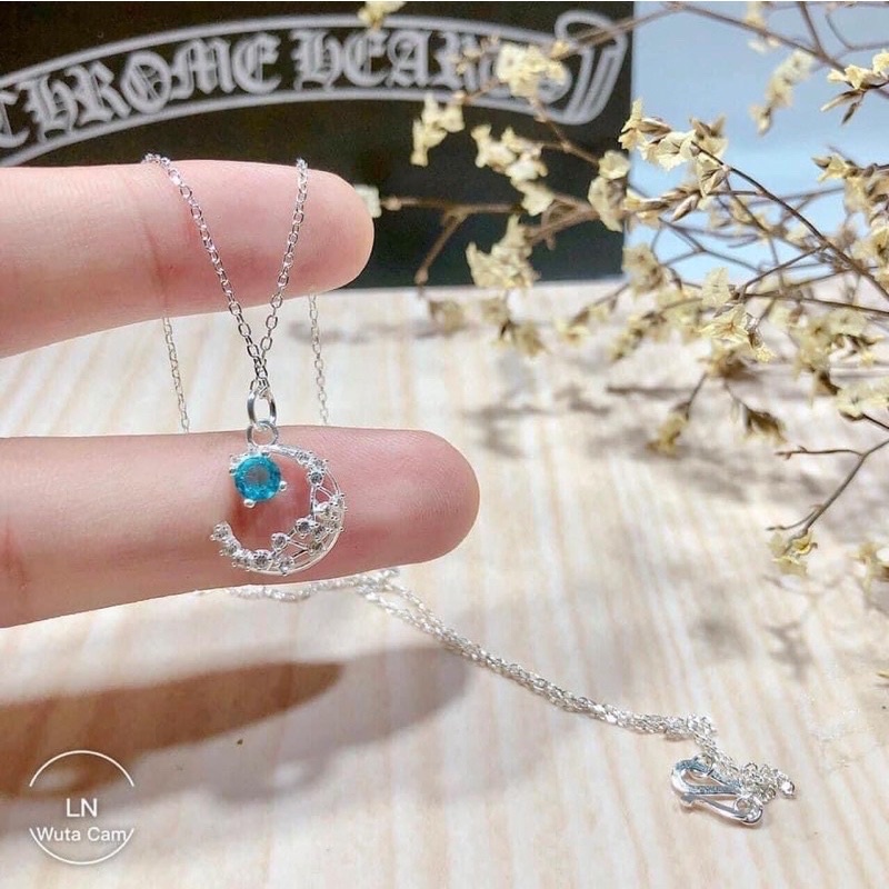 Dây chuyền bạc mặt trăng khuyết siêu cute. Lấp lánh xinh xắn độc đáo Mainomi Shop Bạc Xinh