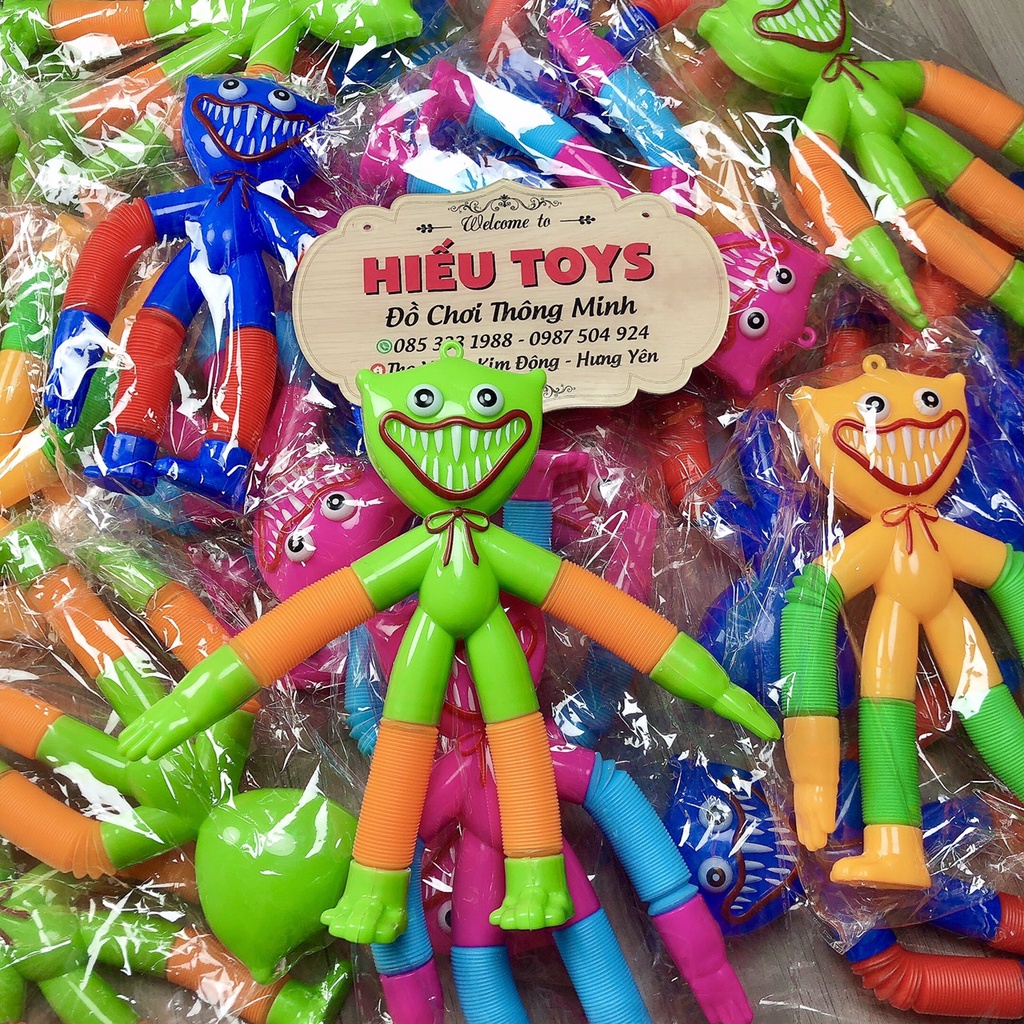 Đồ Chơi Huggy Wuggy Lò Xo Biến Hình Kéo Dãn Mọi Kiểu Dáng Cho Bé Hiếu Toys
