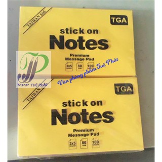 Giấy note, giấy ghi chú vàng 3x5