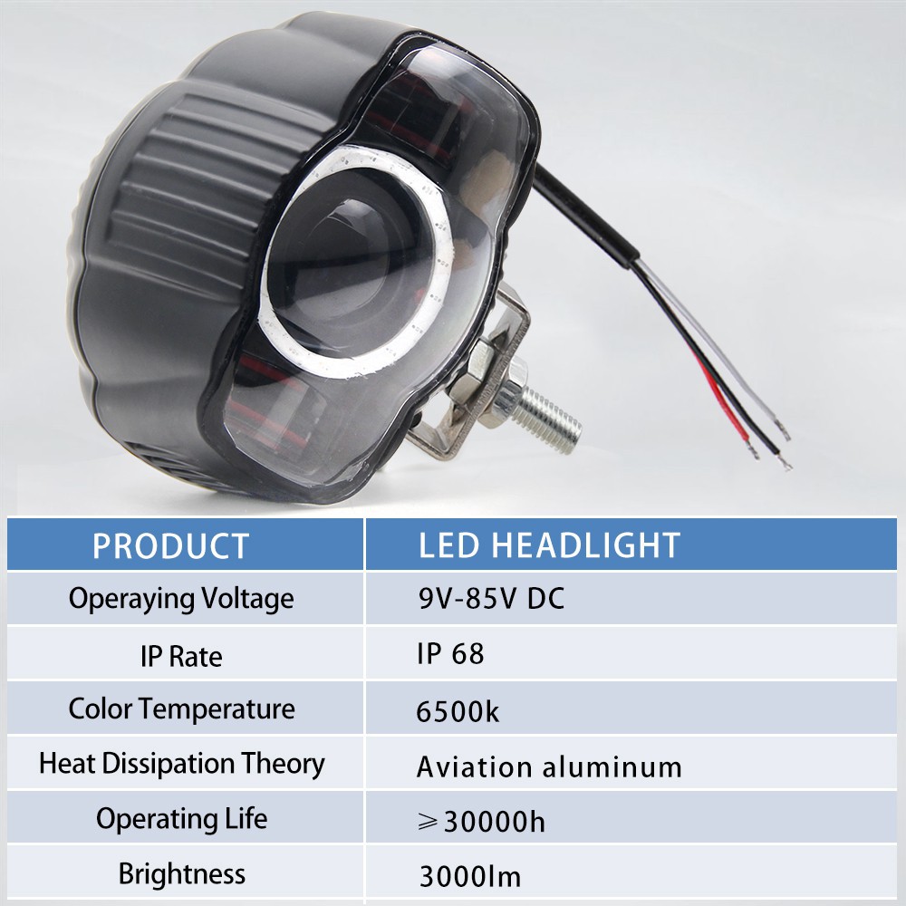 UNI-SHINE Thanh Đèn Led 3.6 Inch 25w 12v 24v Cho Xe Địa Hình Atv Suv Pickup 4wd 4x4