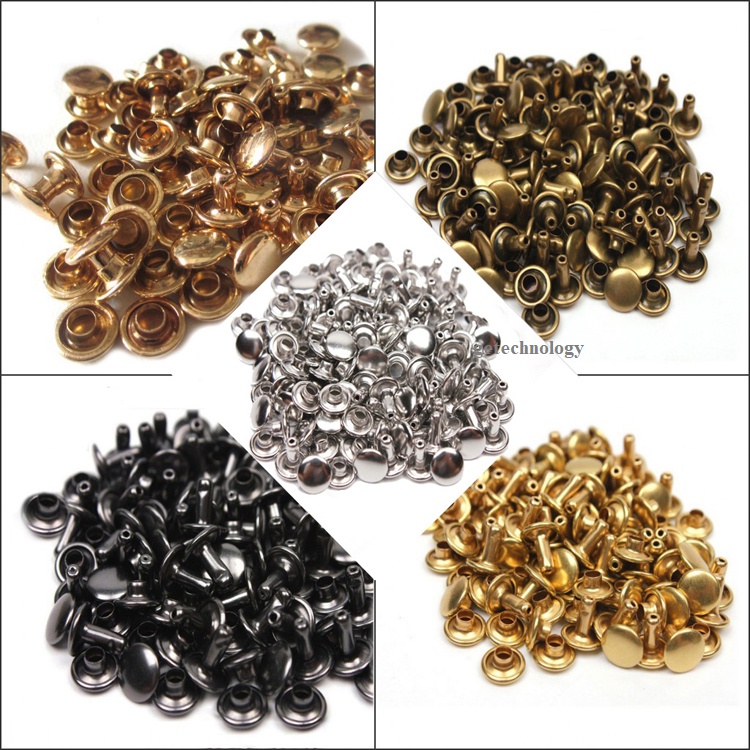 100 bộ đinh tán, đinh tán 2 đâu, đinh tán đầu dù Shop có sẵn các kích thước  8*10, 10*8, 8*12, 12*10mm