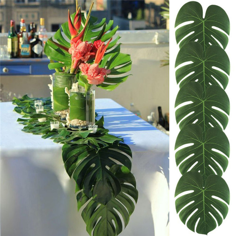 Bộ 6 Lá Cọ Giả Trang Trí Tiệc Phong Cách Hawaii