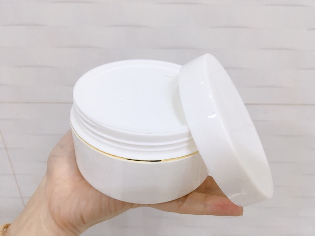 Xả rẻ hũ rỗng đựng kem 150g màu trắng có nắp lót