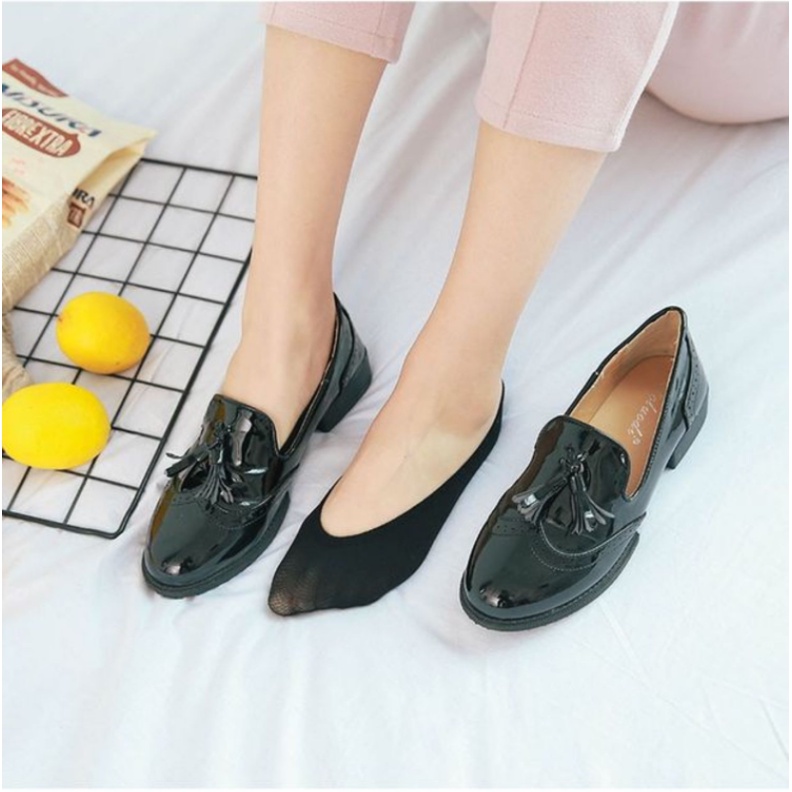 Tất Nữ da chân đi giày lười vớ tảng hình công sở Covolacotat