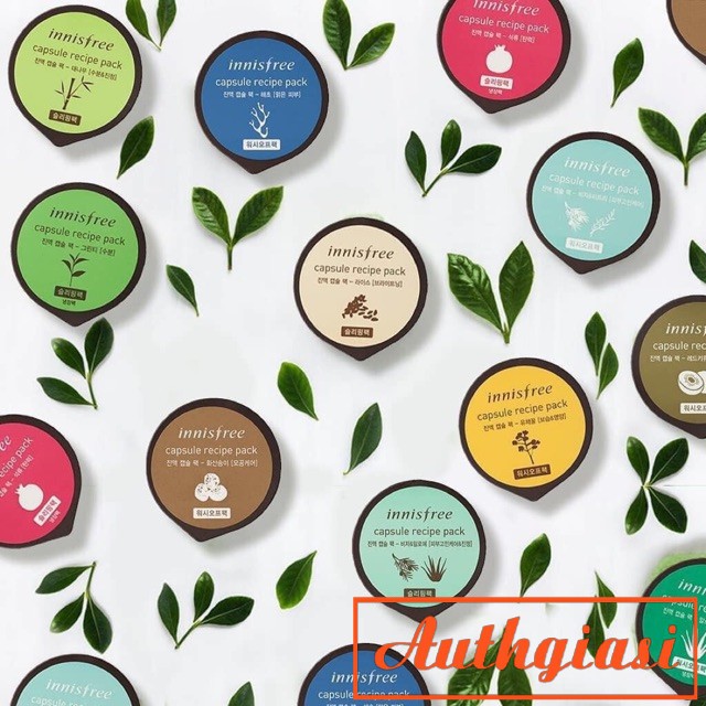 Mặt nạ hũ mini Innisfree Capsule Recipe Pack Mask rửa và ngủ dùng hiệu quả 10ml