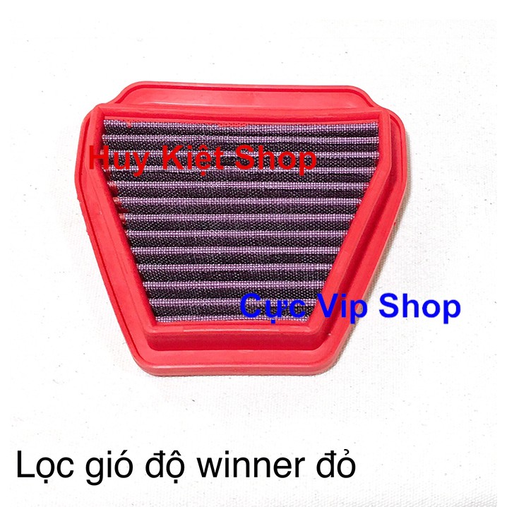 Dùng Cho Xe Winner - Lọc Gió Độ Đỏ Nhẹ Xe Tức Thì