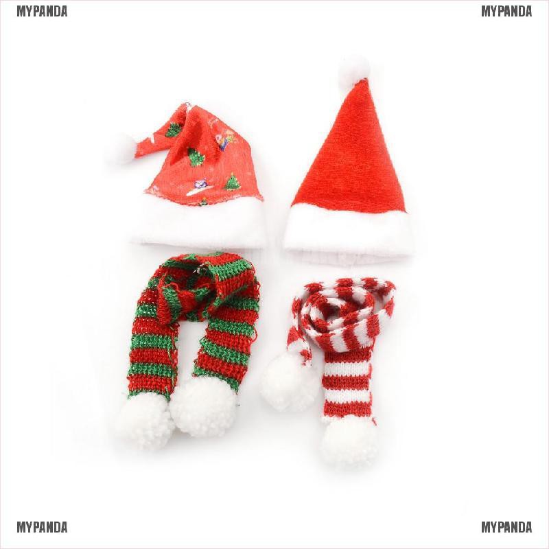 Mũ/ Khăn choàng cổ họa tiết Giáng Sinh đáng yêu dành cho búp bê tỉ lệ 1:6