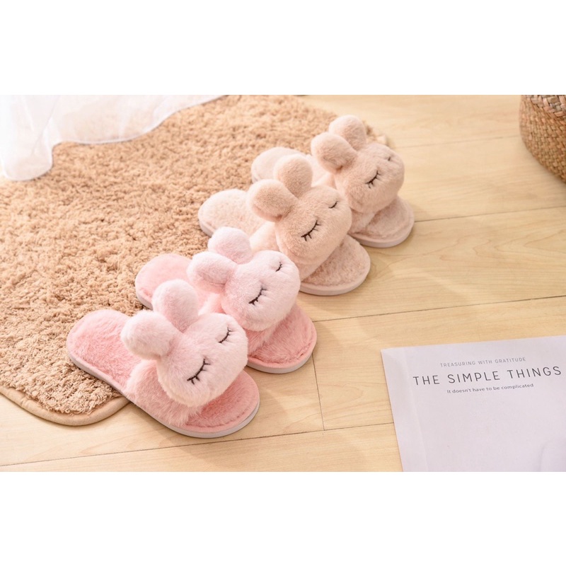 Dép lông mang trong nhà có size cho em bé và người lớn