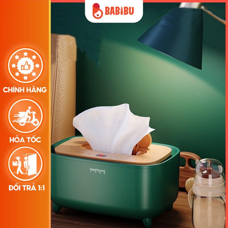 Máy Ủ Ấm Khăn Ướt Cho Bé, Làm Ấm Khăn Khô, Có Đèn LED Hiển Thị Và Điều Chỉnh Nhiệt Độ, Hộp Làm Ấm Khăn Ướt  Babibu-MUA01