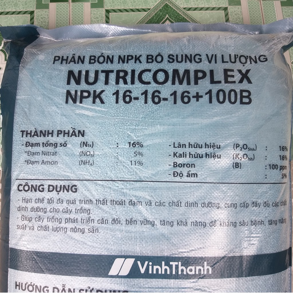 Phân Bón NPK 16-16-16, Nhập Khẩu Nga, công nghệ tháp cao hàng đầu thế giới