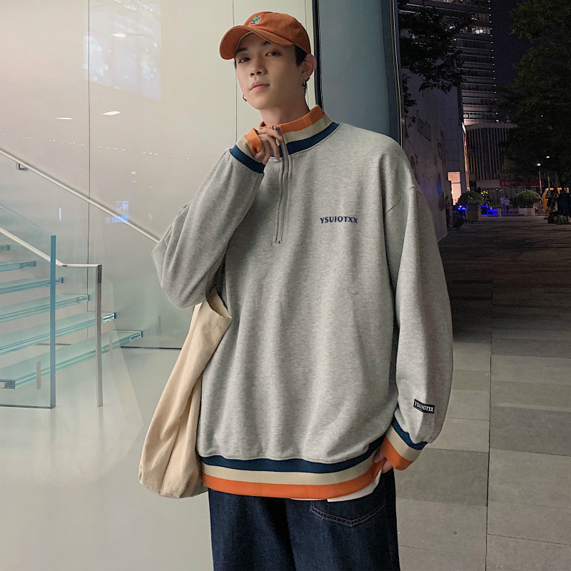 Unisex Round Neck Sweater Men's Spring and Autumn Harajuku Pullover Jacket Korean Style Trend All-match Jacket Autumn Jacket | BigBuy360 - bigbuy360.vn