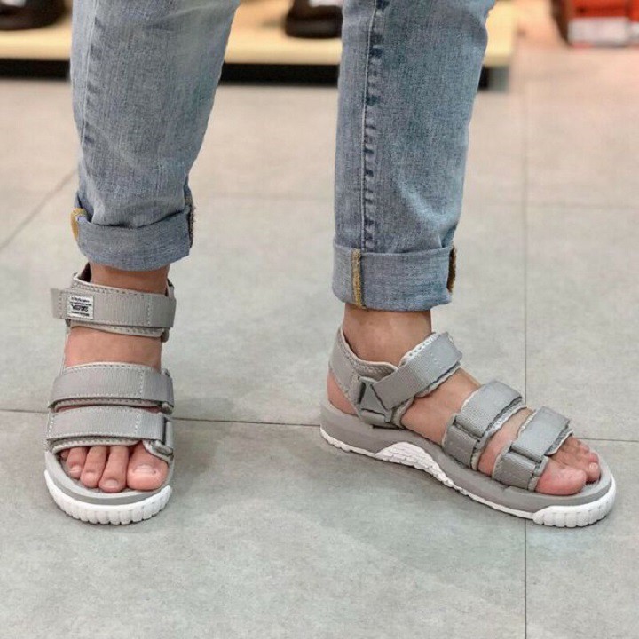 Giày Sandal Nữ VENTO Đế Cao 3cm Dòng Unisex Cao Cấp NV9801 Màu Hồng Be