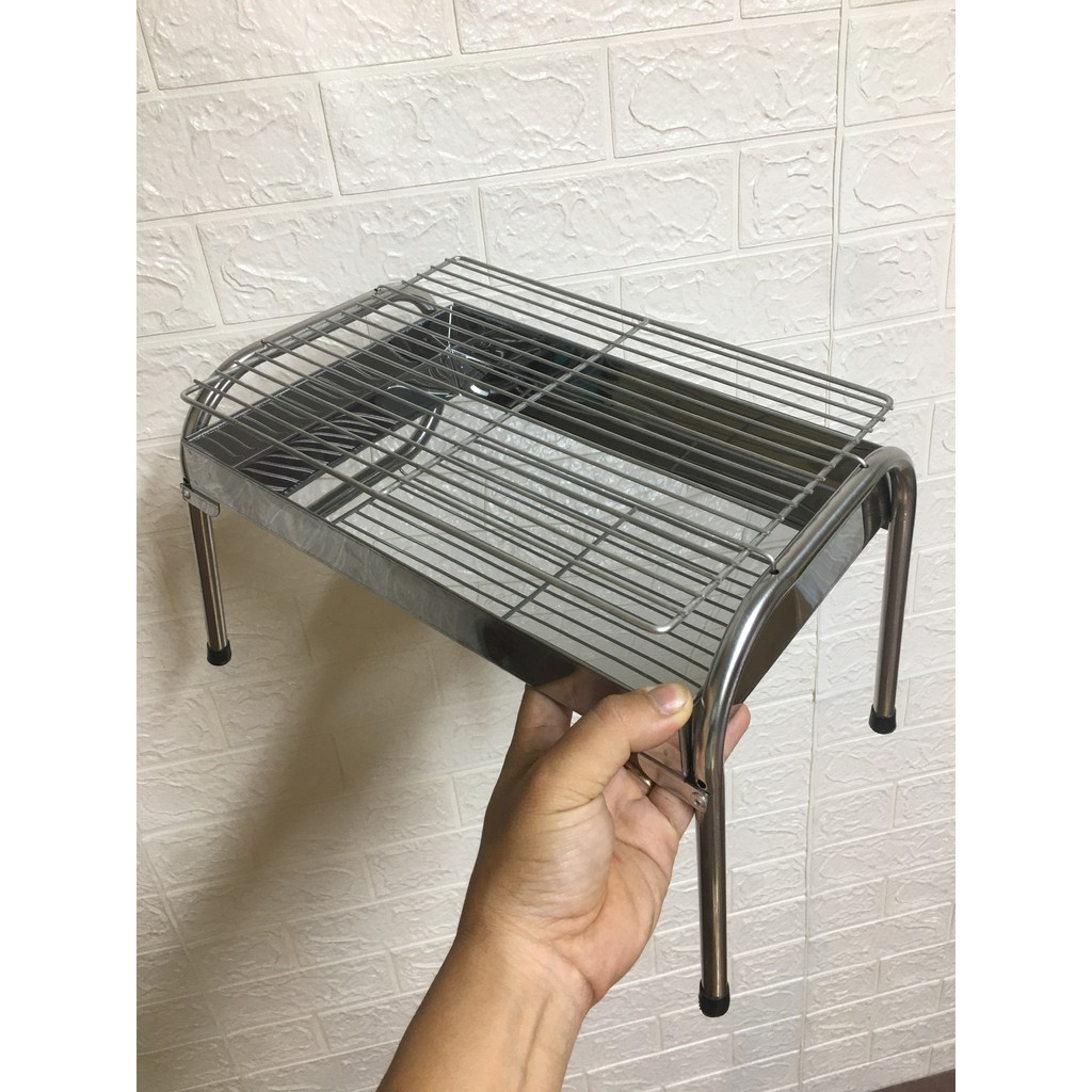 Bếp nướng than hoa gấp gọn, INOX 100%, Thích hợp đi du lịch và dã ngoại