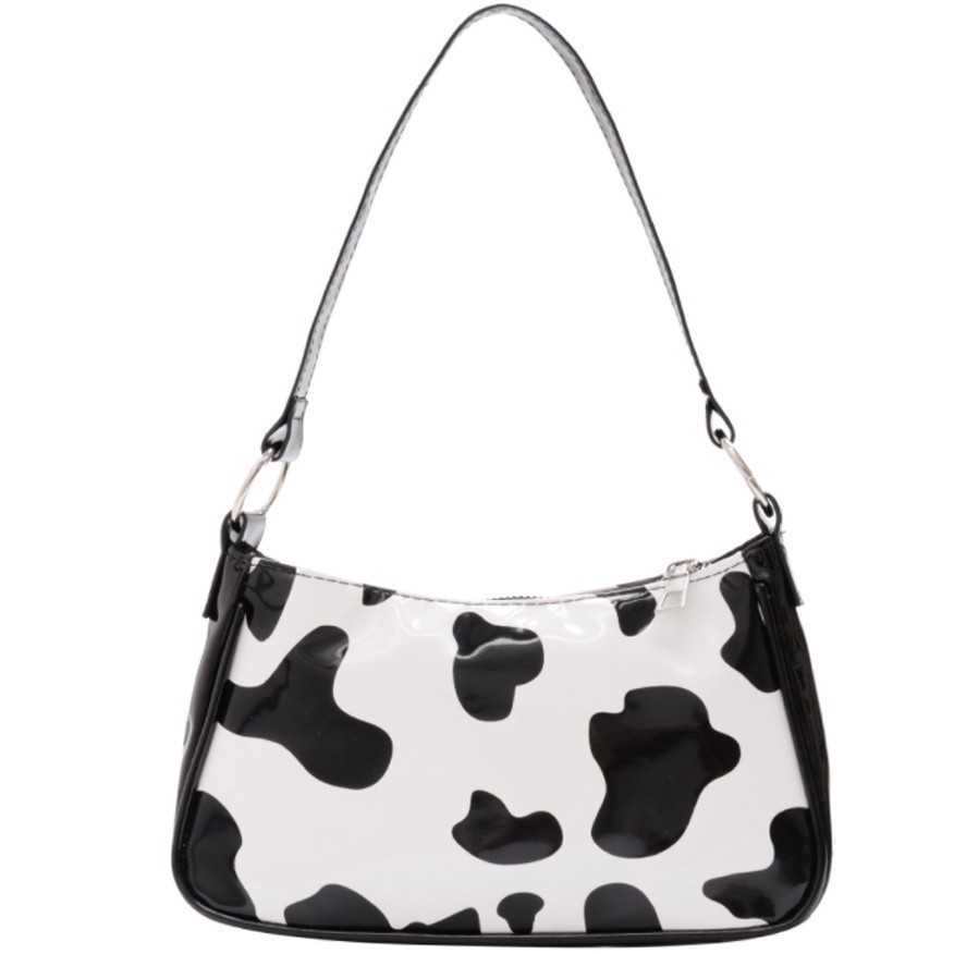 Túi Xách Nữ, Túi Kẹp Nách Hoạ Tiết Bò Sữa, Chất Da Quảng Châu Cao Cấp | BigBuy360 - bigbuy360.vn