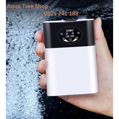 Sủi oxy tích điện mini 1 vòi / 2 vòi SB-168/268, xịn, đẹp, nét, vô cùng hữu ích cho anh em chơi thủy sinh
